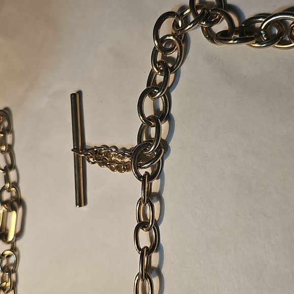 Fancy Gold Chain Belt with Key and Lock Charm - Picture 3 of 6